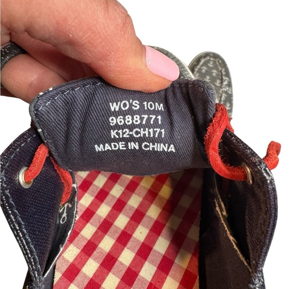 Sperry Sequin Anchor Boat Shoes Women’s 10M – Nautical Preppy Coastal Style - Picture 8 of 8